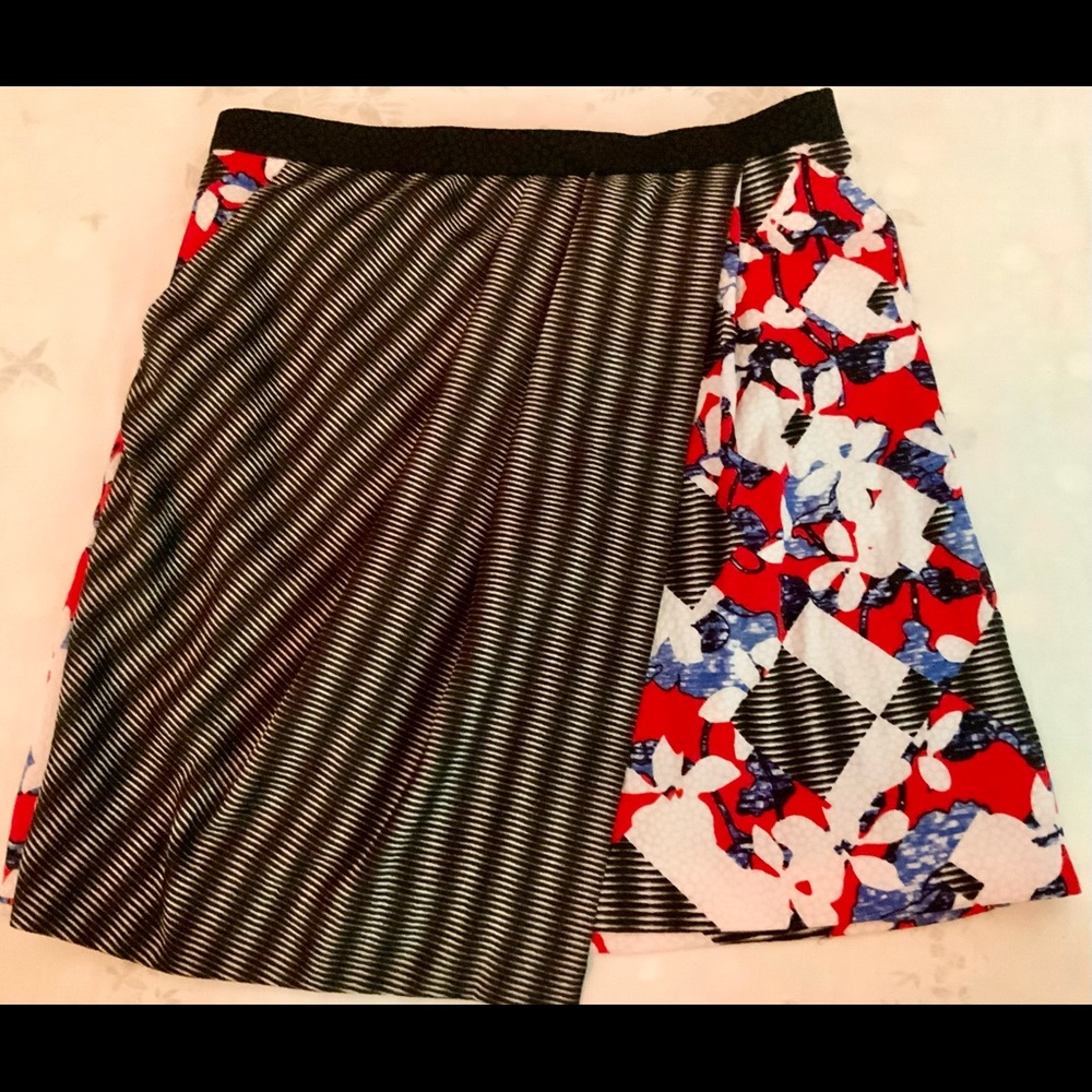 Peter Pilotto X Target Floral Striped Mini Skirt Size 6